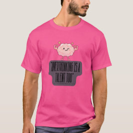 内向型のための面白いブレインパワーアパレル Tシャツ