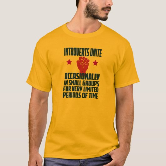 内向型の人 団結 Tシャツ (正面)