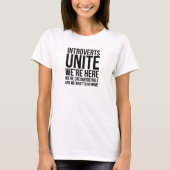 内向型人間+団結+Tシャツ Tシャツ (正面)