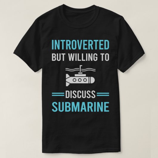 内向型潜水艦 Tシャツ (デザイン正面)