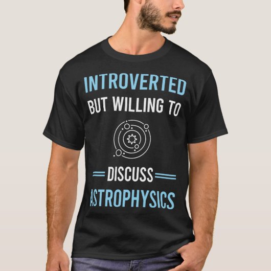 内向宇宙物理学宇宙物理学者 Tシャツ (正面)
