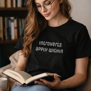 内向性が引用文内おもしろいで適用される女性 Tシャツ