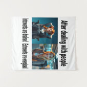 内向性と外向性のためのウォールアート タペストリー (正面(横))