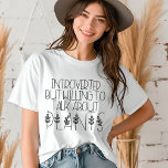 内向植物の恋人おもしろいモダンタイポグラフィ トライブレンドＴシャツ<br><div class="desc">内向植物の愛おもしろい者のタイポグラフィTシャツのファッショントップは、文字を特徴とする"植物について話すことに喜んで内向的に"のスクリプトのタイポグラフィにアクセントを付けモダンて離れのモダン。誕生日、クリスマス、母の日などのための彼女のための完璧な贈り物。Evco Studioによる設計www.zazzle.com/store/evcostudio</div>