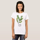 内向植物ラバーパンプンガーデンおもしろいナー Tシャツ (正面フル)