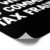 内向的おもしろいだが税金詐欺を行う意志がある ポスター (角)