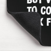 内向的おもしろいだが税金詐欺を行う意志がある マウスパッド (コーナー)