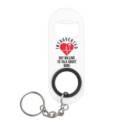 内向的おもしろいな人のためのボトルオープナー キーホルダー栓抜き (正面)