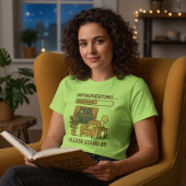 内向的お願いします 待機中 おもしろ かわいいTシャツ Tシャツ