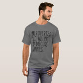 内向的だがウサギの物語を話し合う喜び Tシャツ (正面フル)