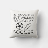 内向的だがサッカーについて話し合う クッション (裏面)