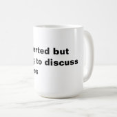 内向的だがゾンビについて話し合う気がある コーヒーマグカップ (正面右)