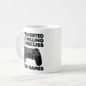 内向的だがビデオゲームについて話し合う意欲がある コーヒーマグカップ (正面左)