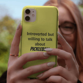 内向的だがピックボールを話す意志おもしろい iPhone 11 ケース