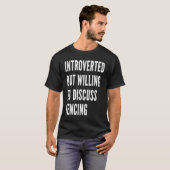 内向的だがフェンシング Tシャツ (正面フル)