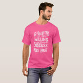 内向的だがマウスの脚について話し合う気がある Tシャツ (正面フル)