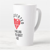 内向的だがワインマグについて話す意志がある カフェラテマグ (右アングル)