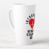 内向的だがワインマグについて話す意志がある カフェラテマグ (左アングル)