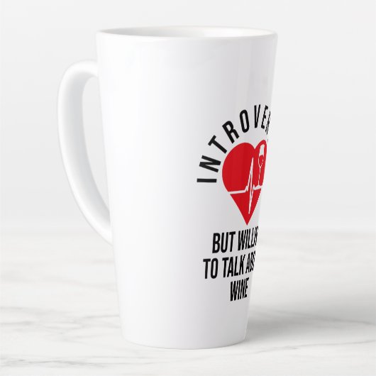内向的だがワインマグについて話す意志がある カフェラテマグ (左アングル)