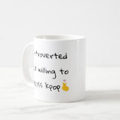 内向的だが喜んでkpopマグカップを議論する コーヒーマグカップ (正面左)