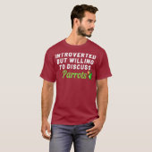 内向的だが教区について話し合う意思があるおもしろい Tシャツ (正面フル)