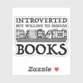 内向的だが本について話し合う意志がある シール (シート)