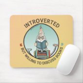 内向的だが本について話し合う意志がある マウスパッド (マウス)