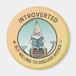 内向的だが本について話し合う意志がある マグネット