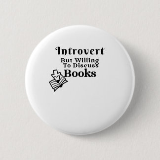 内向的だが本について話し合う 缶バッジ