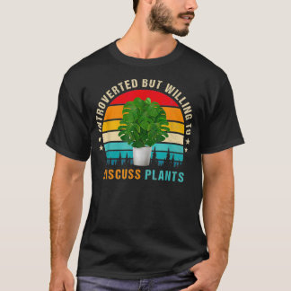 内向的だが植物について話し合う Tシャツ