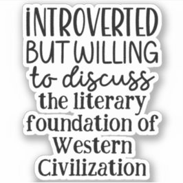 内向的だが歴史について話し合う意志がある シール