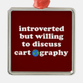 内向的だが漫画学について話し合う気がある メタルオーナメント (正面)