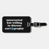 内向的だが漫画学について話し合う気がある ラゲッジタグ (正面横)