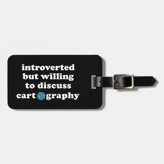 内向的だが漫画学について話し合う気がある ラゲッジタグ (正面横)