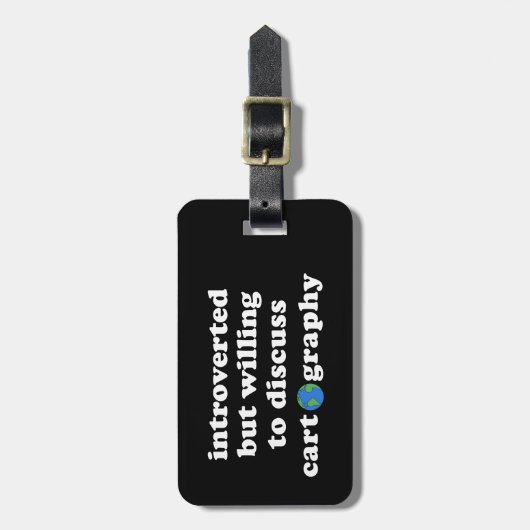 内向的だが漫画学について話し合う気がある ラゲッジタグ (正面縦)
