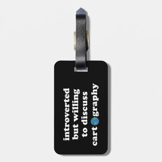 内向的だが漫画学について話し合う気がある ラゲッジタグ (裏面縦)