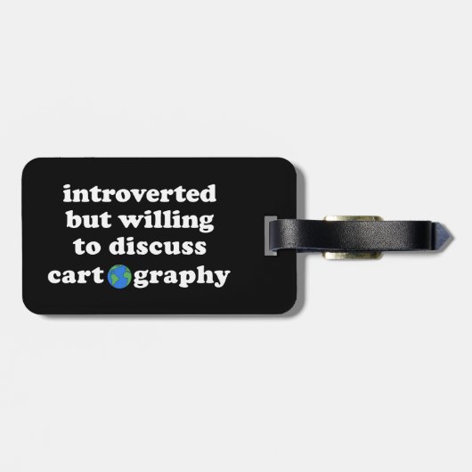 内向的だが漫画学について話し合う気がある ラゲッジタグ (裏面横)