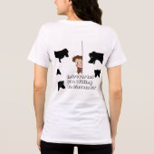 内向的だが犬について話し合うことをいとわない トライブレンドＴシャツ (裏面)