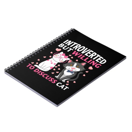 内向的だが猫について話し合う ノートブック (左側)