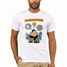 内向的だが目が覚めたTシャツ | ミニマル活動家