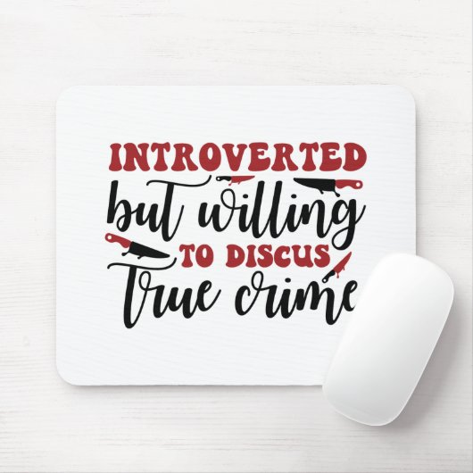 内向的だが真の犯罪を解き明かそうとする マウスパッド (マウス)