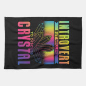 内向的だが結晶について話し合う気がある キッチンタオル (横)