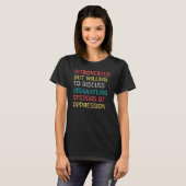 内向的だが解体システムについて話し合う Tシャツ (正面フル)
