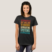 内向的だが解体システムについて話し合う Tシャツ (正面フル)