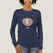 内向的だが話し合う気おもしろい持ち – Cat トライブレンドTシャツ (正面)