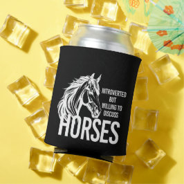 内向的だが馬について話し合う意思があるおもしろい 缶クーラー
