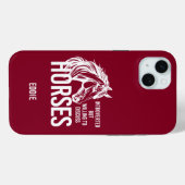 内向的だが馬について話し合う意思があるおもしろい Case-Mate iPhoneケース (裏面 (横))