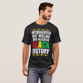 内向的だが黒い歴史について話し合う意志があるB Tシャツ (正面フル)