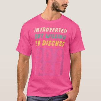 内向的だが90年代のRbについて話し合う意志がある女性 Tシャツ