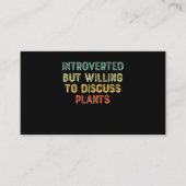 内向的だが、植物の内向的な話し合いを望む 名刺 (正面)